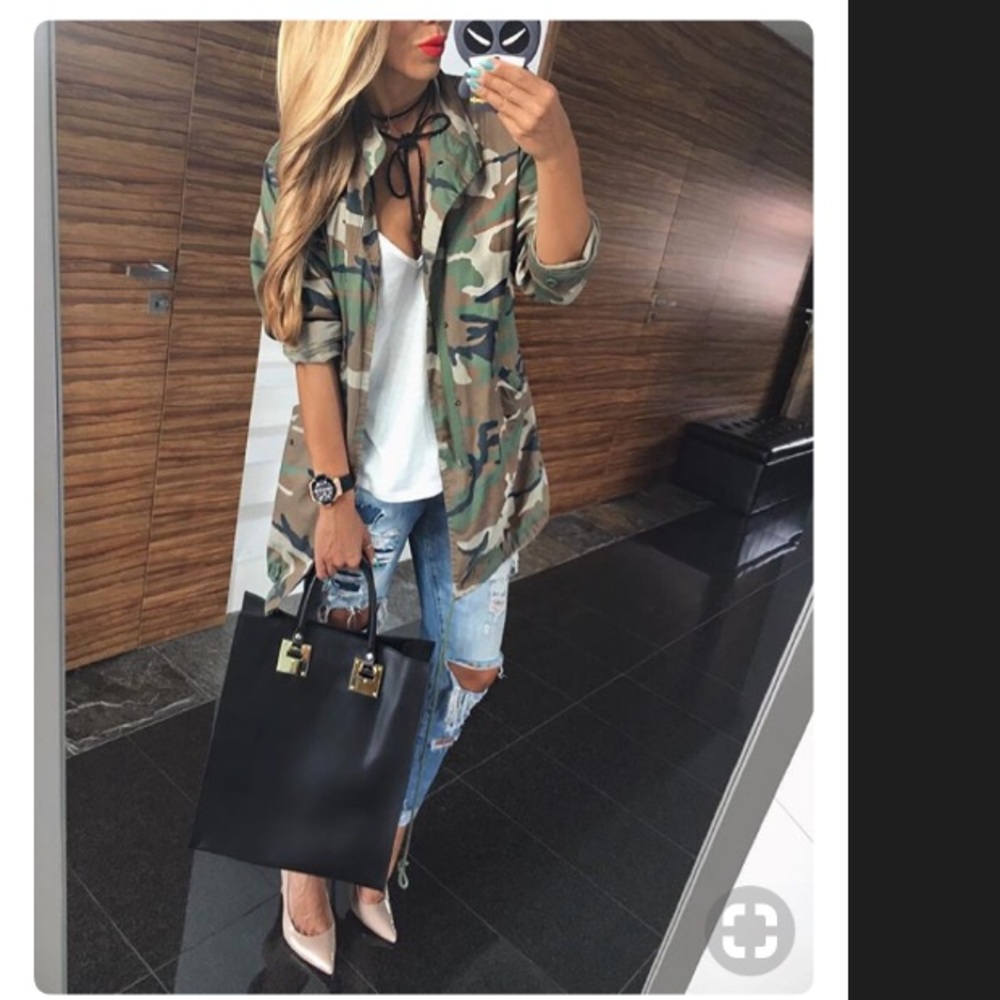 Army bedazzled jacket authentic